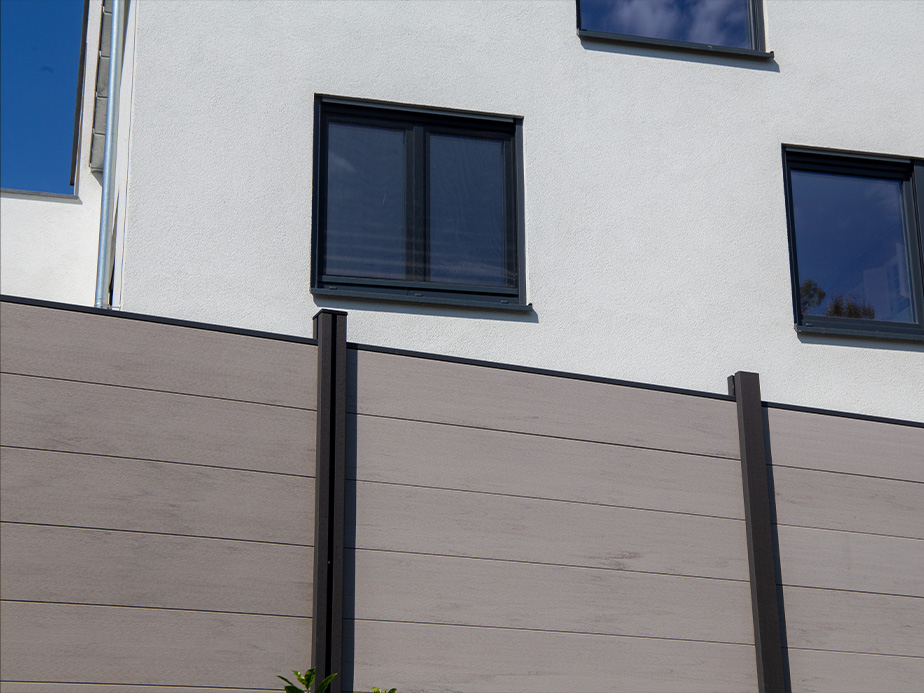 Commercial Mixed Material Fence - Sarasota Florida