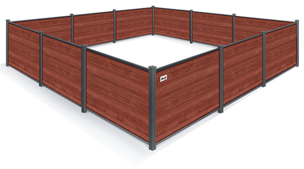 example of a Mixed Material fences in Sarasota Florida