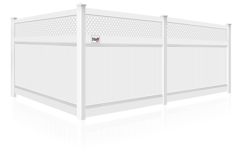 Residential Vinyl fence installation for the Sarasota, Florida area.