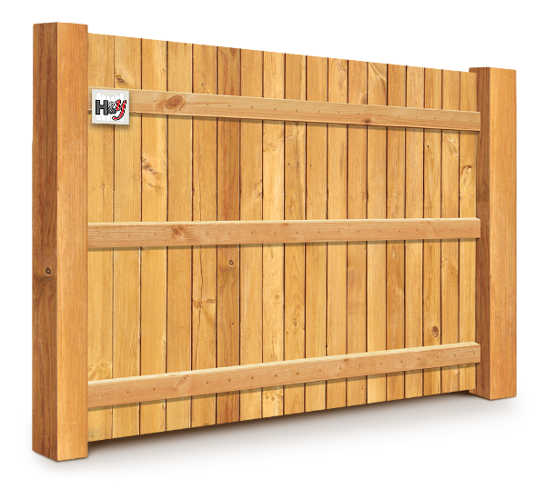 Wood fence features in Sarasota, Florida