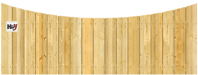 Concave Top Cut - Wood Fence Option