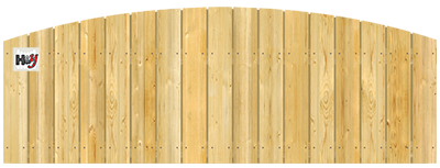 Convex Top Cut - Wood Fence Option
