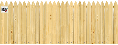 Gothic Pickets - Wood Fence Option