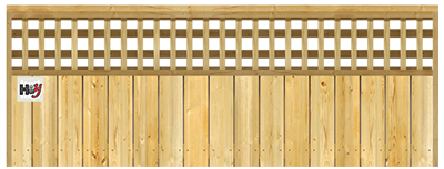 Lattice Top - Wood Fence Option