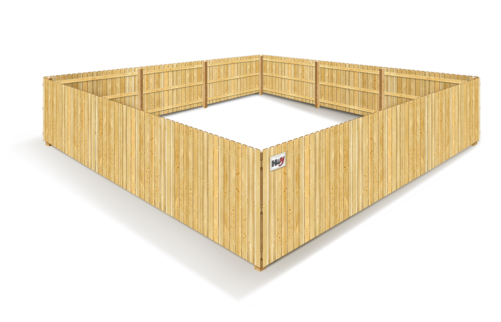 example of a wood privacy fence in Sarasota Florida
