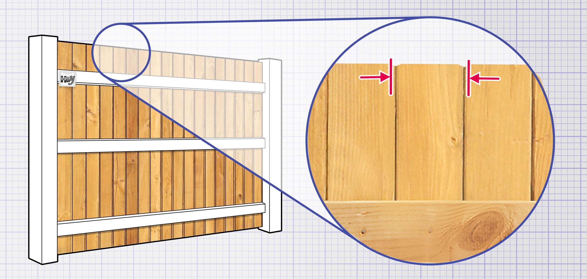 Wood fence features in Sarasota, Florida