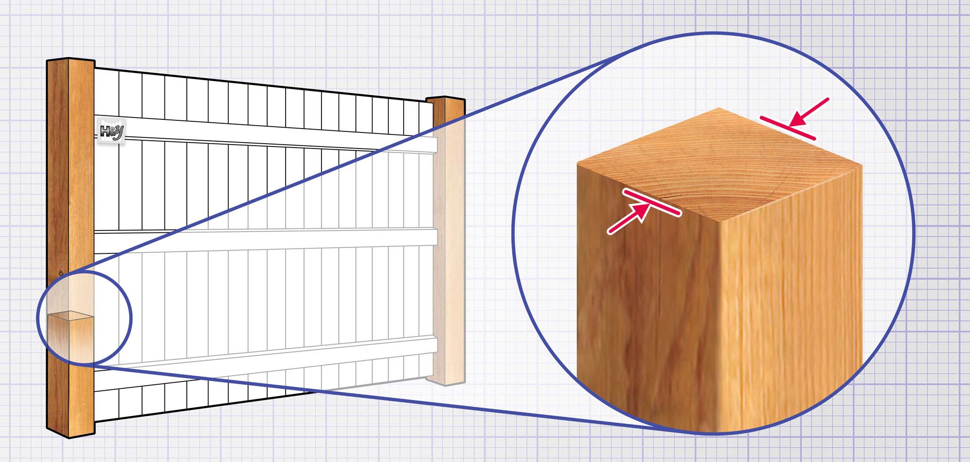 Wood fence features in Sarasota, Florida